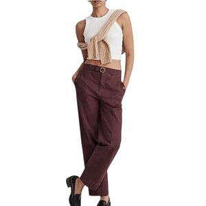 Madewell Straight Leg Utility Pants Muted Plum Size 4